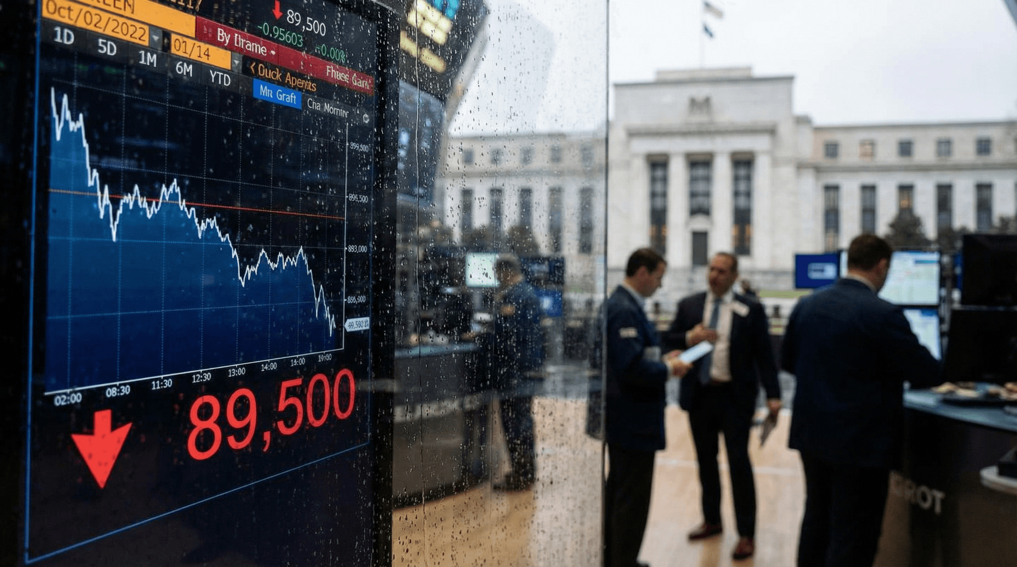 Bitcoin Holds Under $90,000 Amid Fed Announcement Volatility