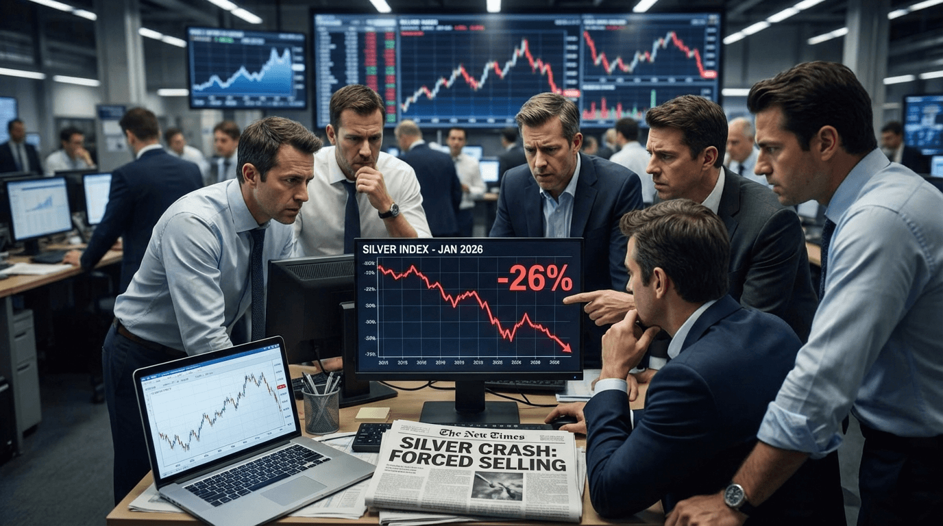 Silver Tumbles from $116.70 Peak to $85.20 Monthly Close