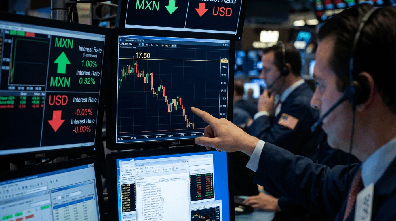 USD/MXN Fade on Rallies: Why Interest Rate Differentials Support Peso Strength