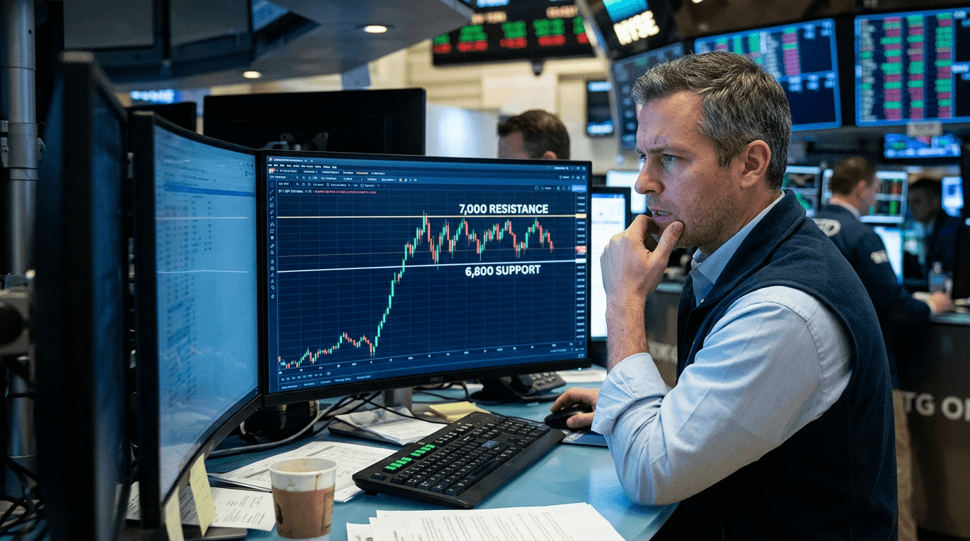 S&P 500 Consolidates at 7000 Barrier: Breakout or Correction Ahead?