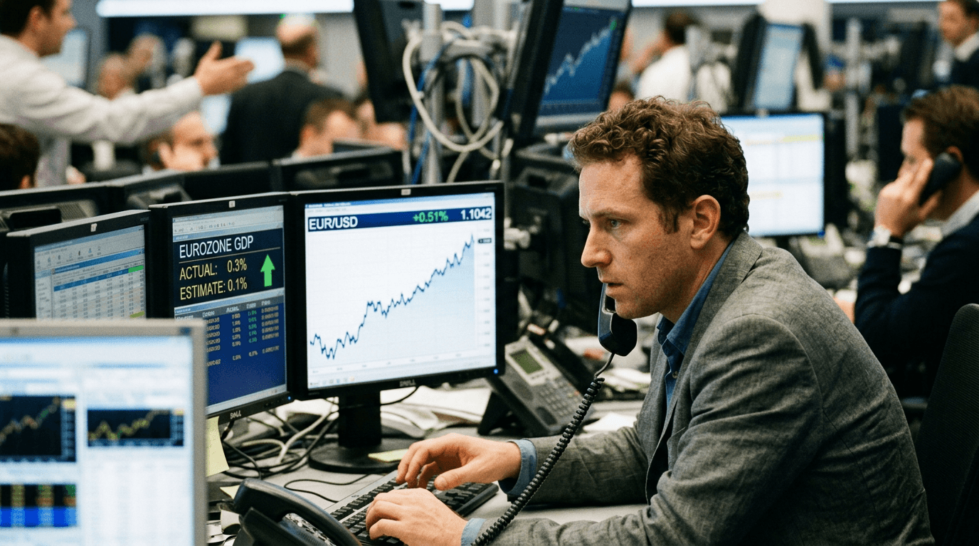 Euro Strengthens Against Dollar on Eurozone GDP Beat: What It Means for Markets