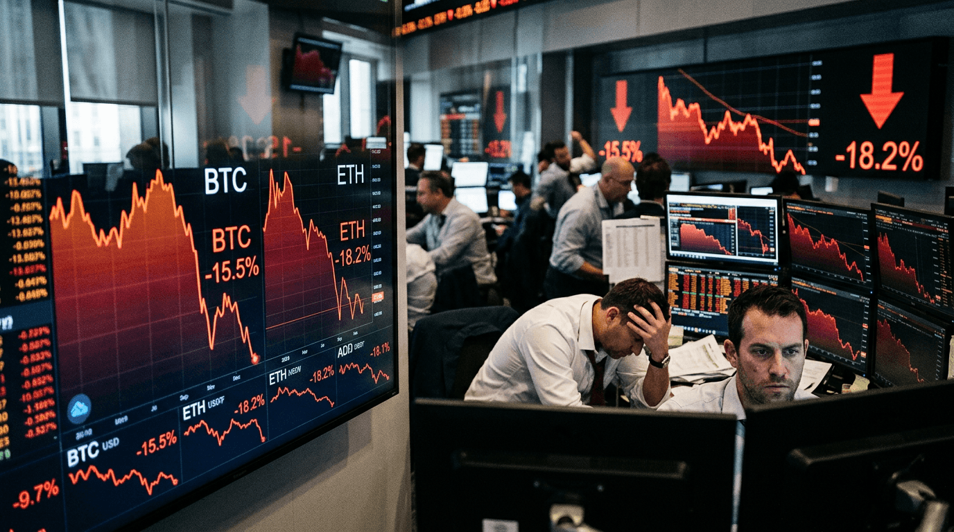 Crypto Markets Tumble as Risk-Off Sentiment Spreads From US Policy Uncertainty