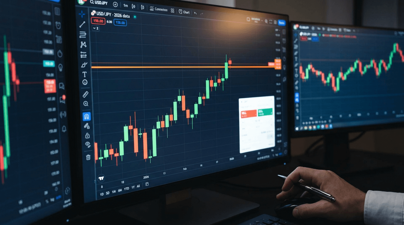USD/JPY Eyes 160 Breakout: Technical Setup, Rate Differentials & 2026 Outlook