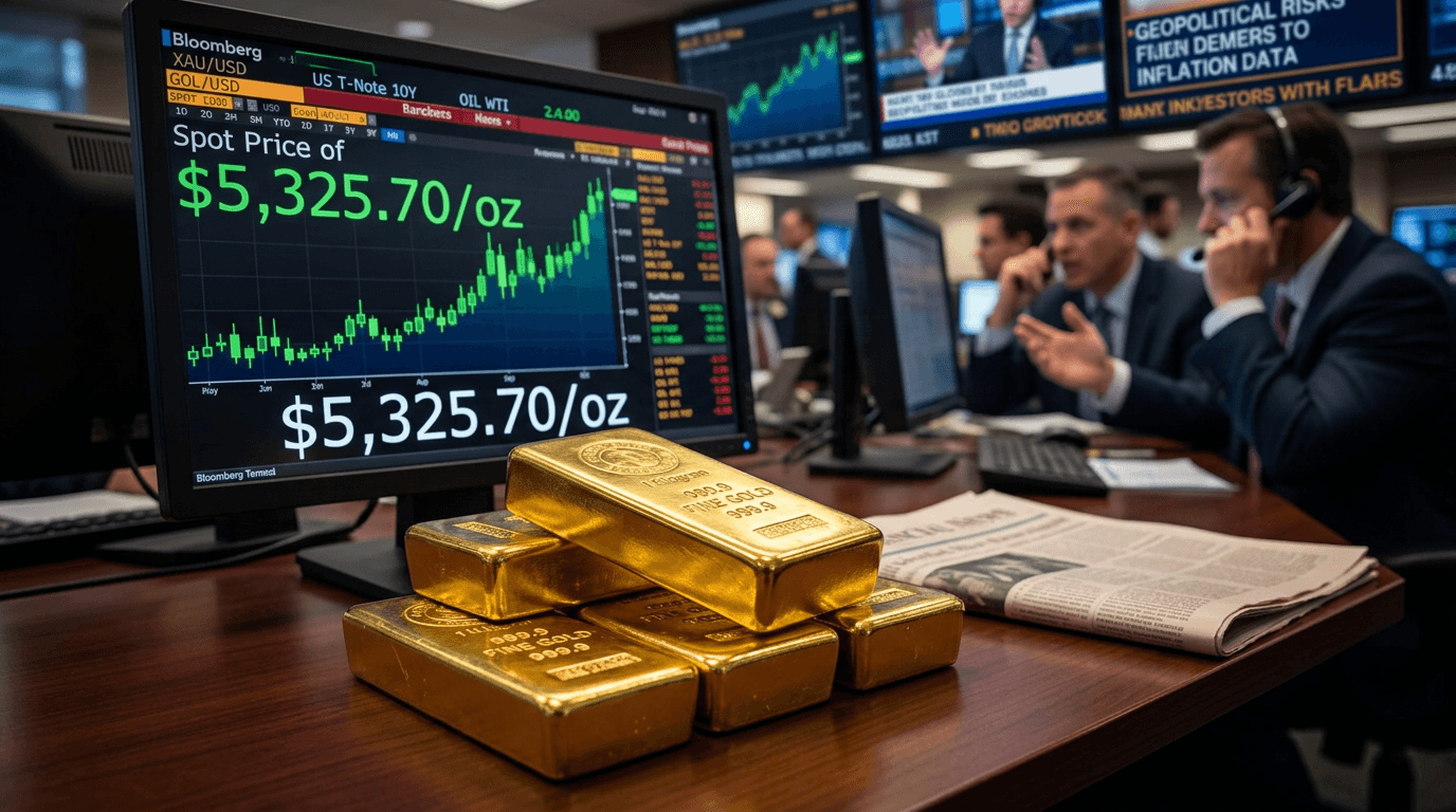 Gold Breaks $5,300 as Geopolitical Tensions and Inflation Fuel Safe-Haven Rally