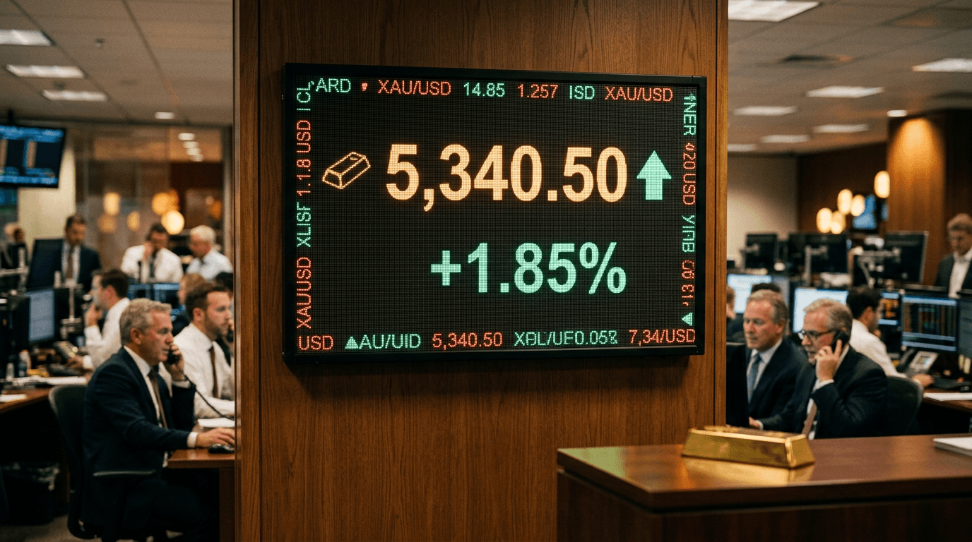 Gold Rallies as Risk-Off Flows Drive Safe-Haven Demand to $5,300