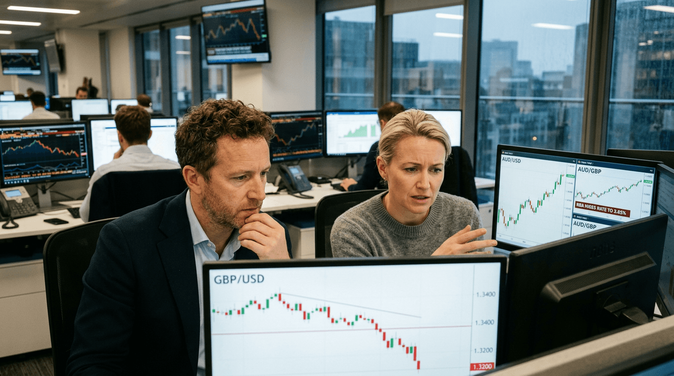 GBP Under Pressure Amid UK Uncertainty While RBA Rate Hikes Support AUD