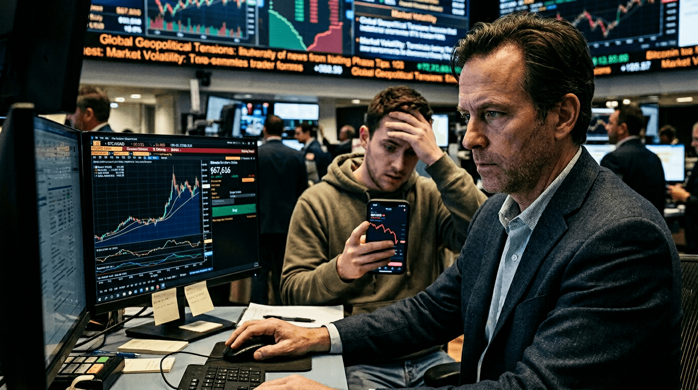 Bitcoin Consolidates Near $67,616 as Geopolitical Tensions Drive Crypto Volatility