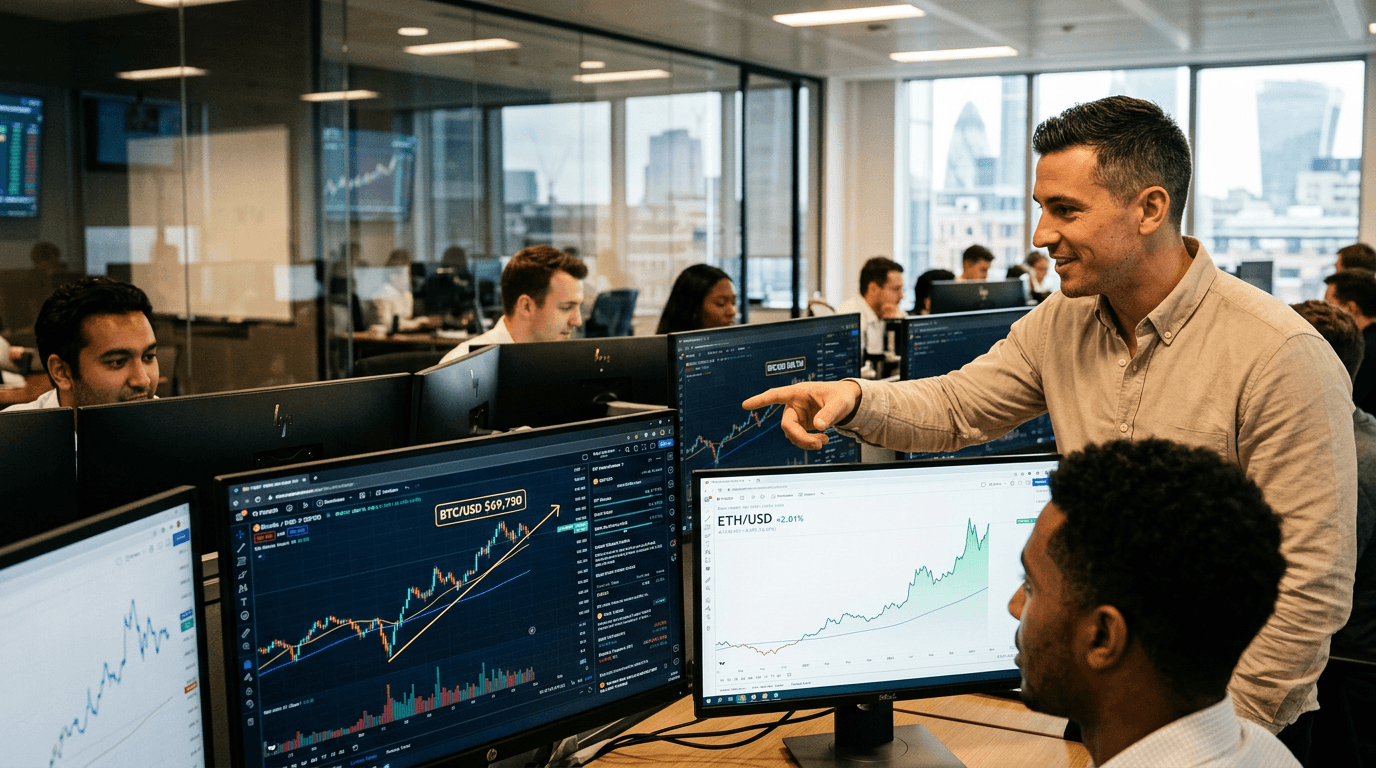 Bitcoin Nears $70K: Institutional Flows Drive Crypto Rally Amid Improving Macro Sentiment