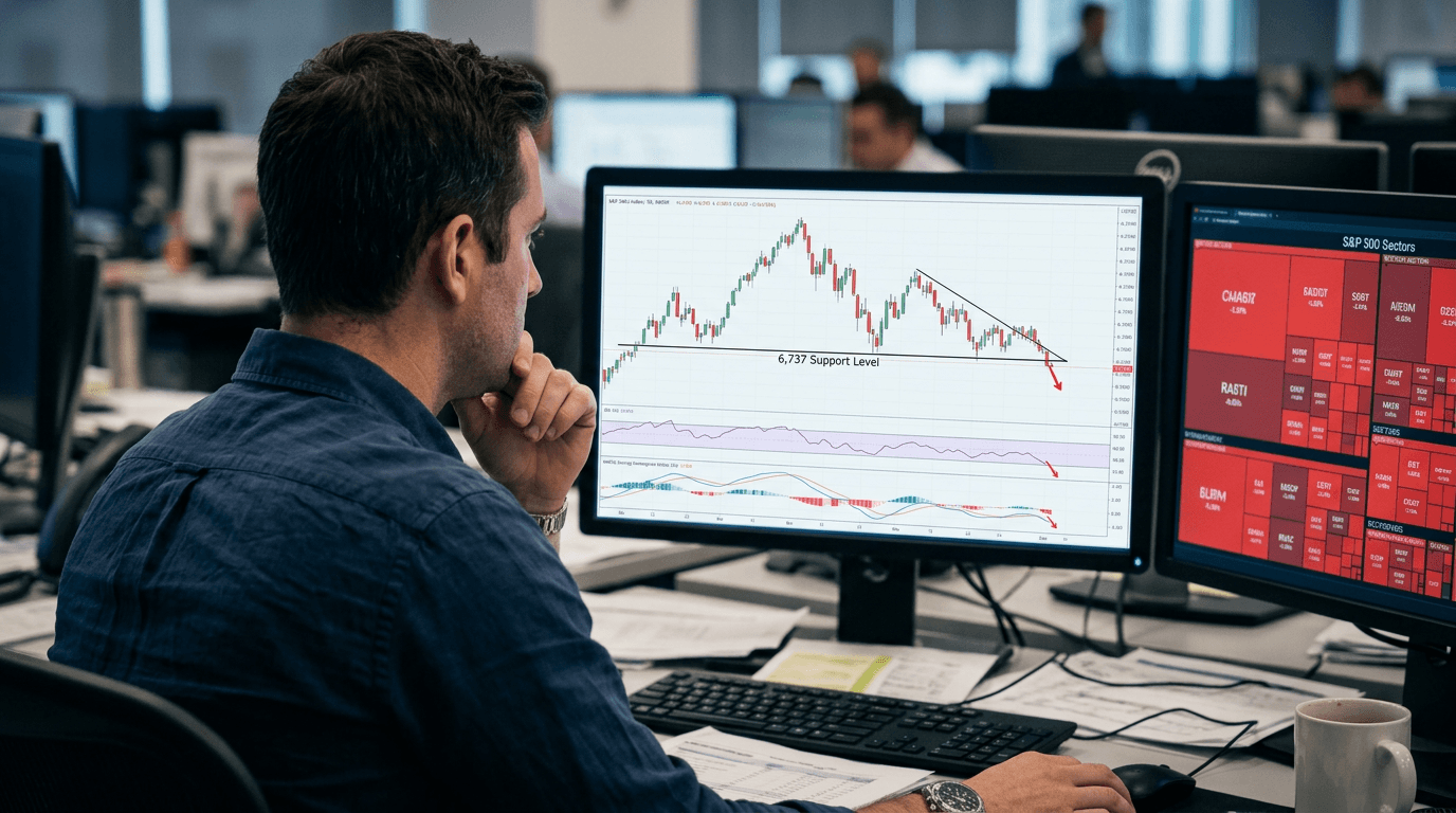 S&P 500 at the Brink: Head-and-Shoulders Pattern Signals Major Breakdown Risk