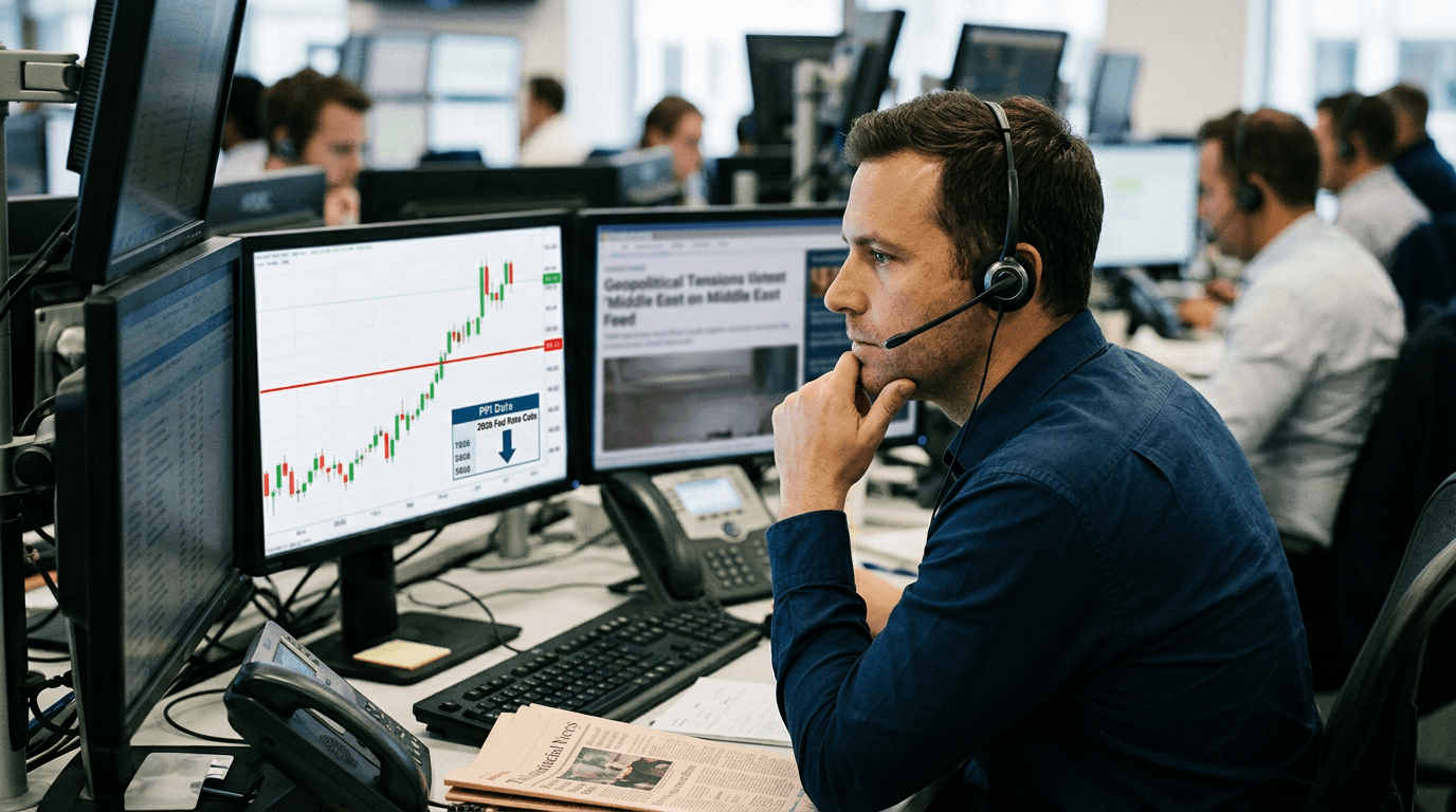 USD Powers Higher as Geopolitical Risk and Hot PPI Reshape Fed Rate Expectations