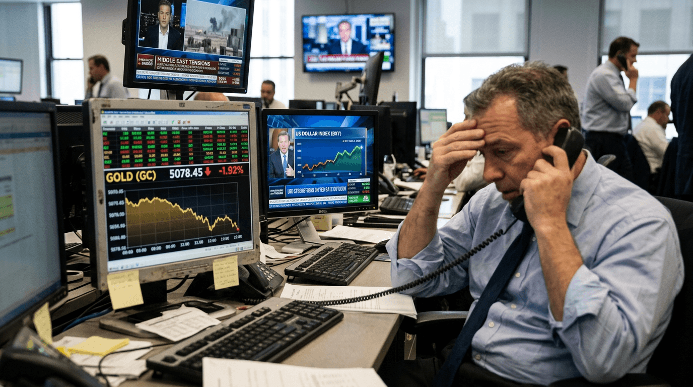 Gold Consolidates at Critical $5,000 as Dollar Strength and Rate Bets Clash