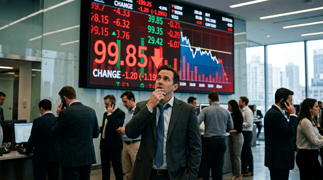 USD Index Dips Below 100 Amid Tariff Ambiguities and Heightened Recession Concerns