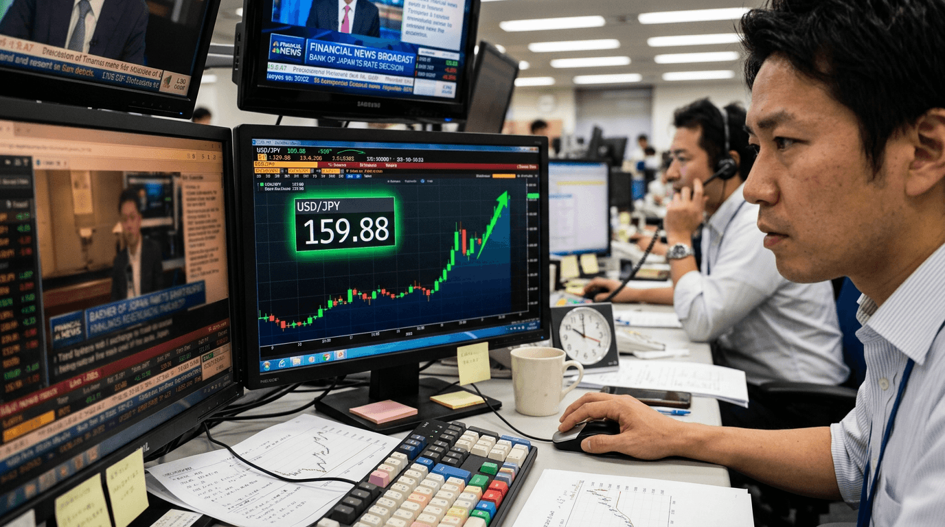 USD/JPY Hits 18-Month High Near ¥160: What the BoJ Announcement Means for Your Trades
