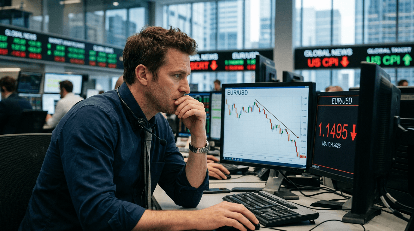 EUR/USD Falls Below 1.15: Geopolitical Tensions and US Inflation Propel Euro Selloff in March 2026