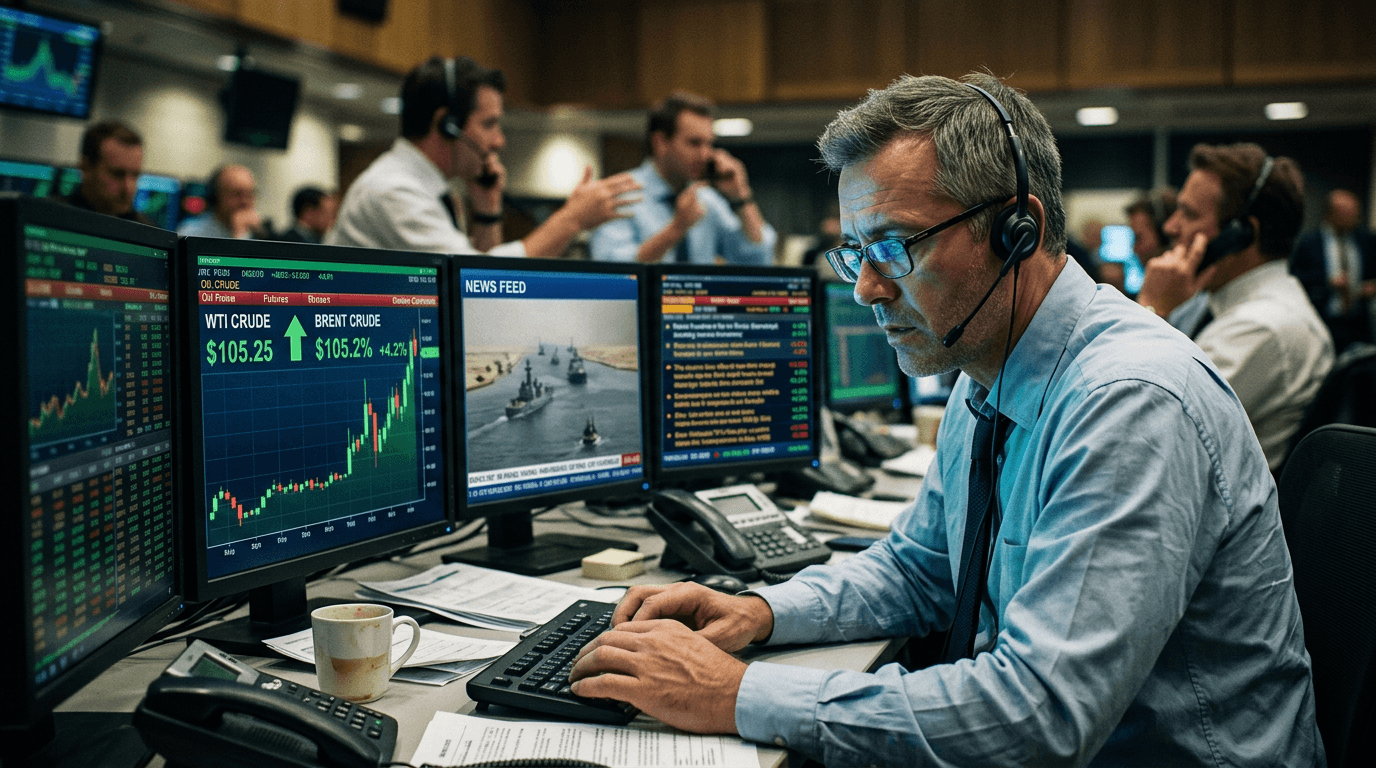 Iran Conflict Propels Brent Crude Past $105 as Hormuz Closure Strains Global Oil Supply