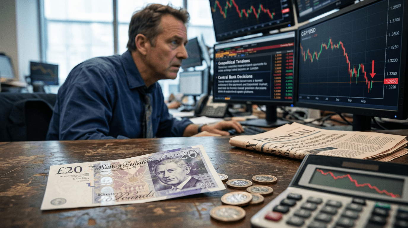 GBP/USD Breakdown Below 1.3250 Signals Pound's Weakening Amid Risk Aversion