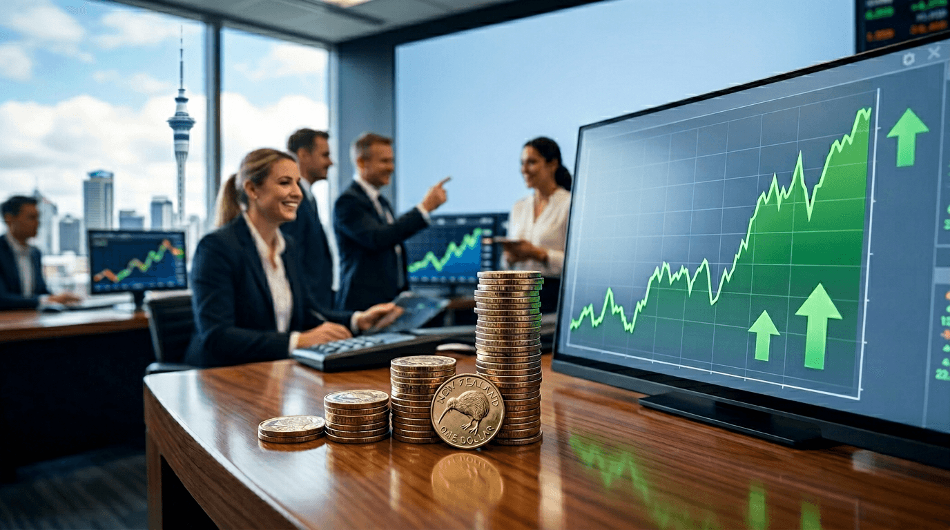 NZ Dollar Rises on Narrower-Than-Expected Trade Deficit