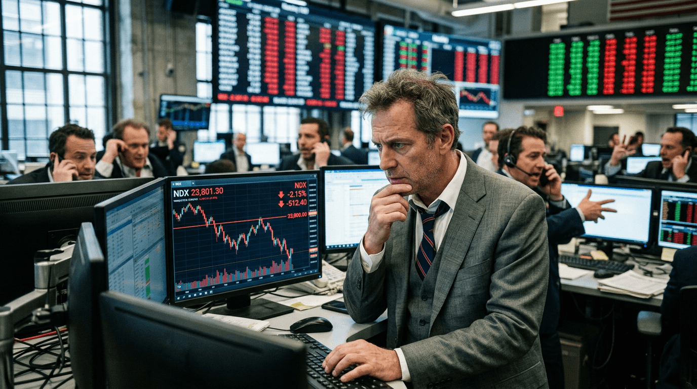 Nasdaq 100 Tests 23,800 Amid Risk Appetite Deterioration