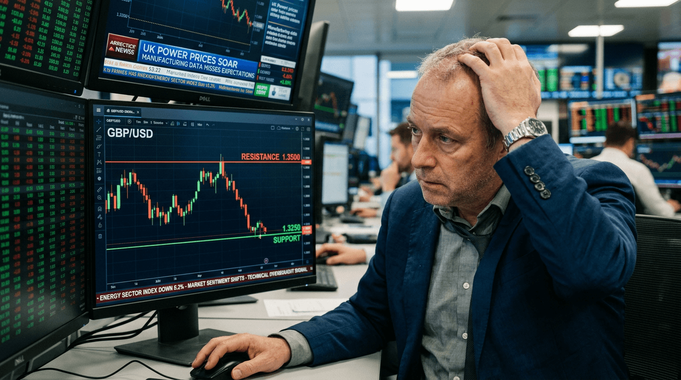 GBP/USD Pullback from 1.35: Energy Sector Concerns Influence Pound's Retreat to Support