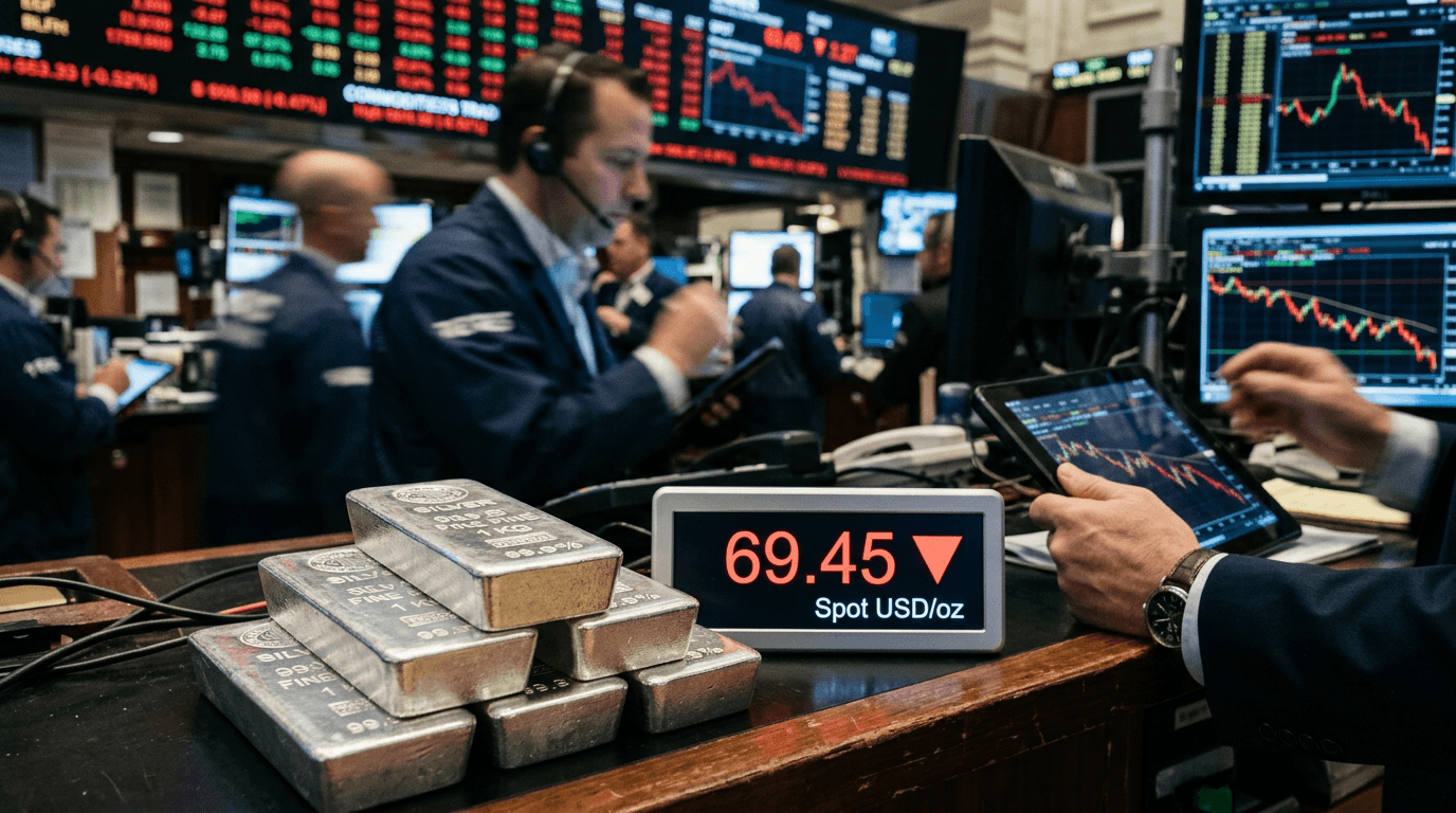 Silver Plummets Below $70 Psychological Level