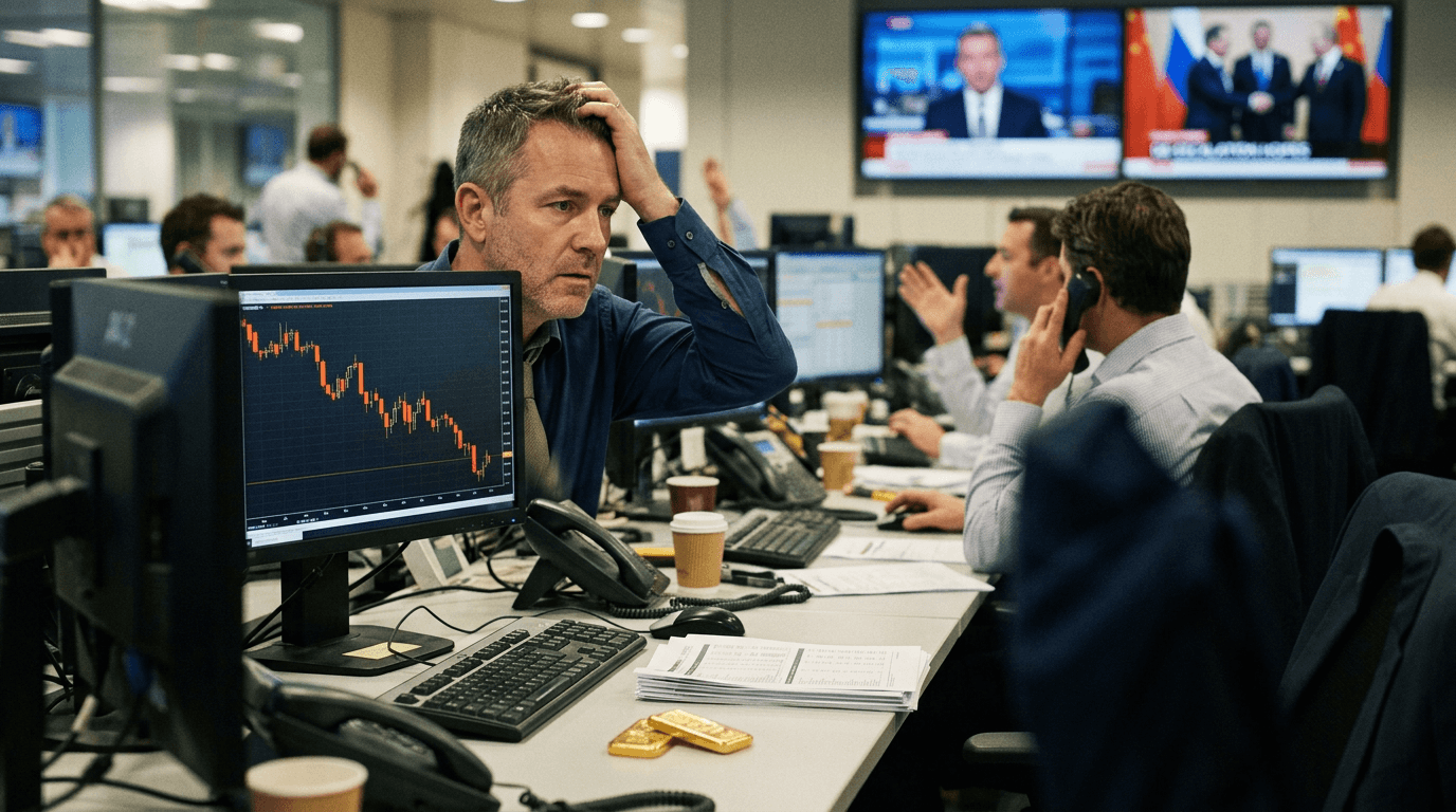 Gold Hits 4-Month Low Near $4,100 Amid De-escalation Hopes