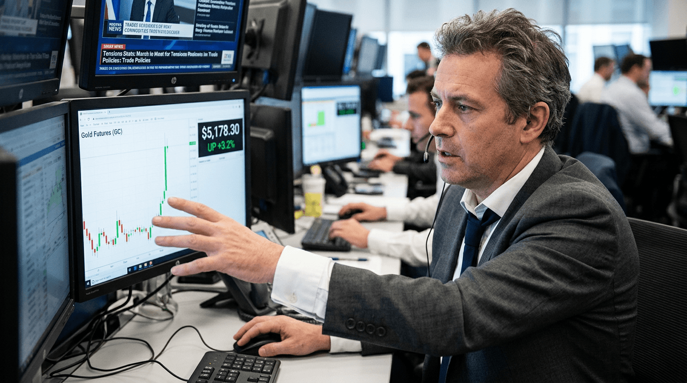 Gold Futures Surge Past $5,170 on Geopolitical Fears and Tariff Shock