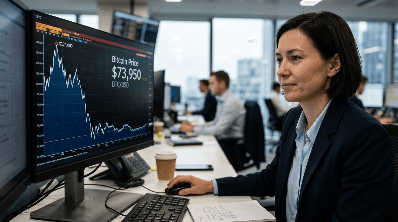 Bitcoin Holds Near $74K After Pullback from $124K Highs