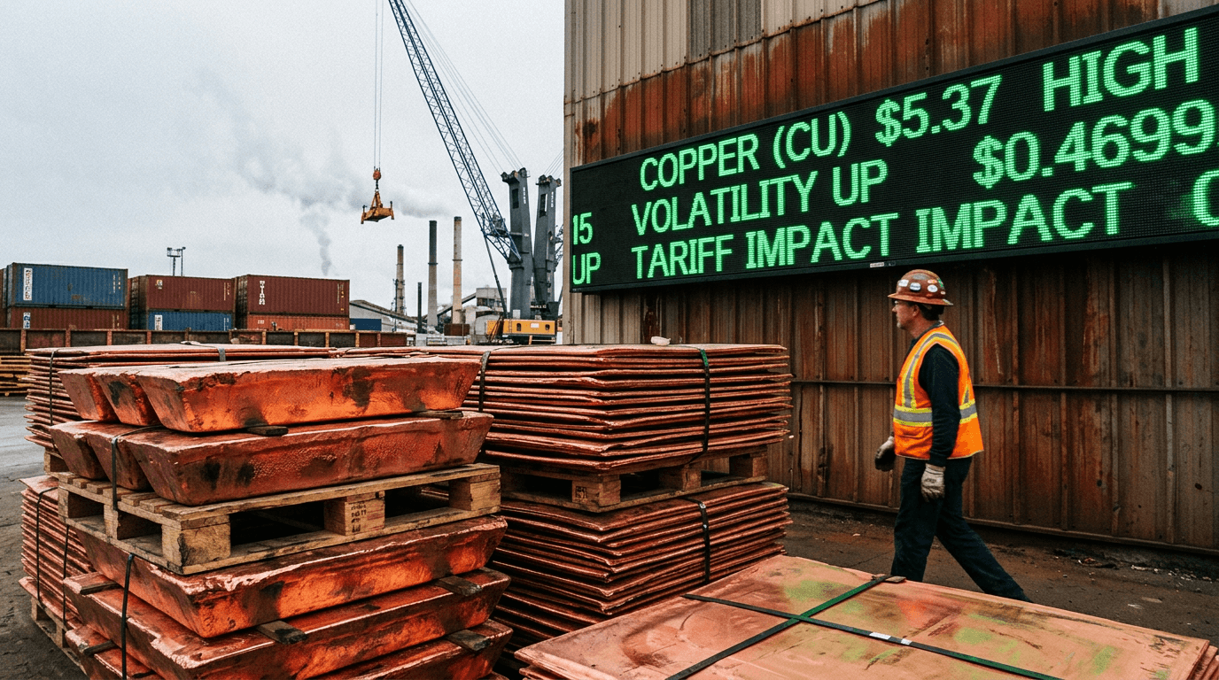 Copper Hits All-Time High of $5.37 Amid Tariff-Driven Volatility