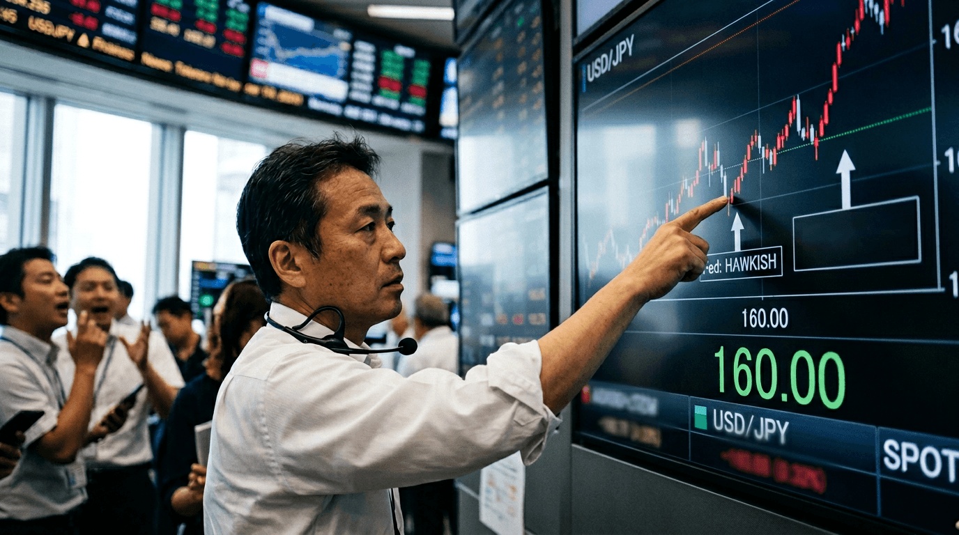 USD/JPY Battles Resistance at 160.00 Amid Fed-BoJ Divergence