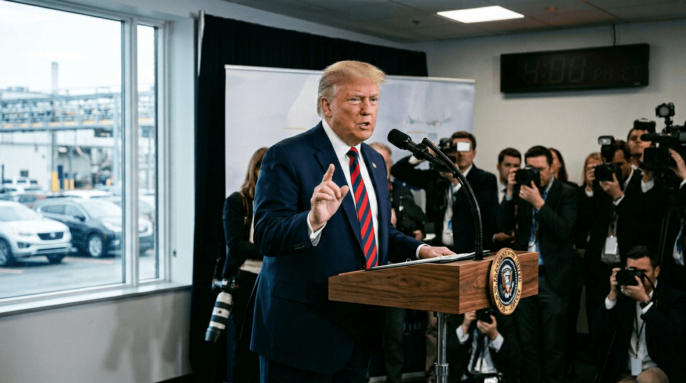 Trump Announces Auto Tariffs at 4 PM ET Amid Escalating Trade Tensions