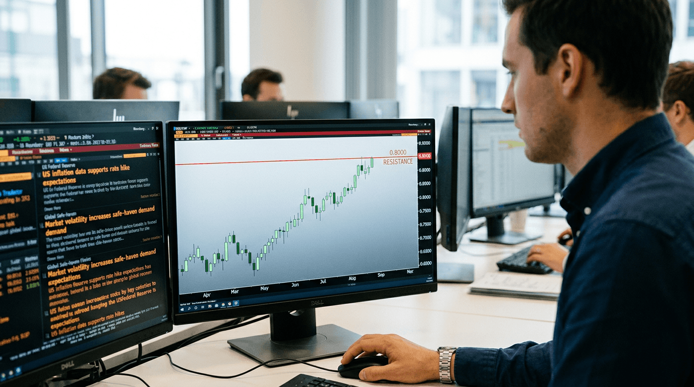 Dollar Nears 0.80 Milestone Against Swiss Franc Amid Rising Rates and Geopolitical Tensions