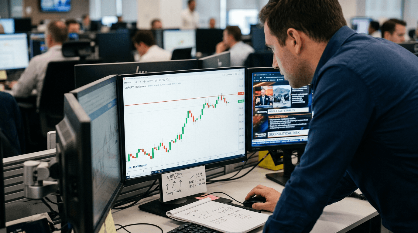 GBP/JPY Rally Stalls at 214 Yen Amid Geopolitical Risks