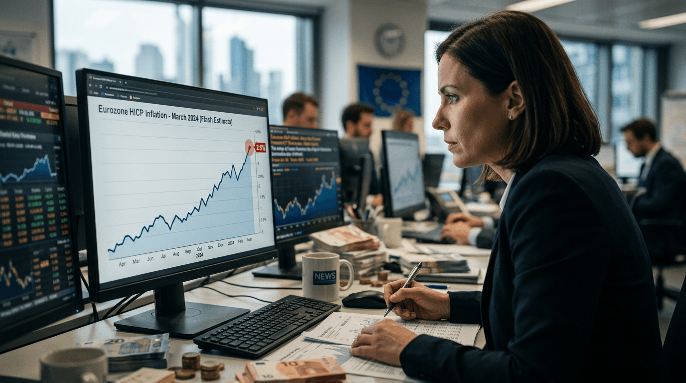 Eurozone Inflation Rises to 2.5% in March Flash Estimate