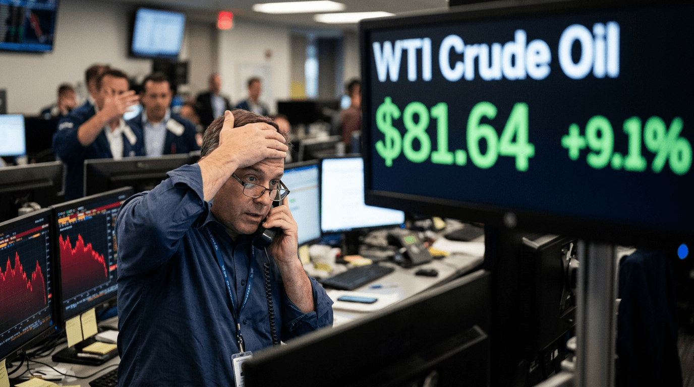 Oil Surges Up to 9% to $81.64 on US-Iran War Escalation, Hurting US Stocks