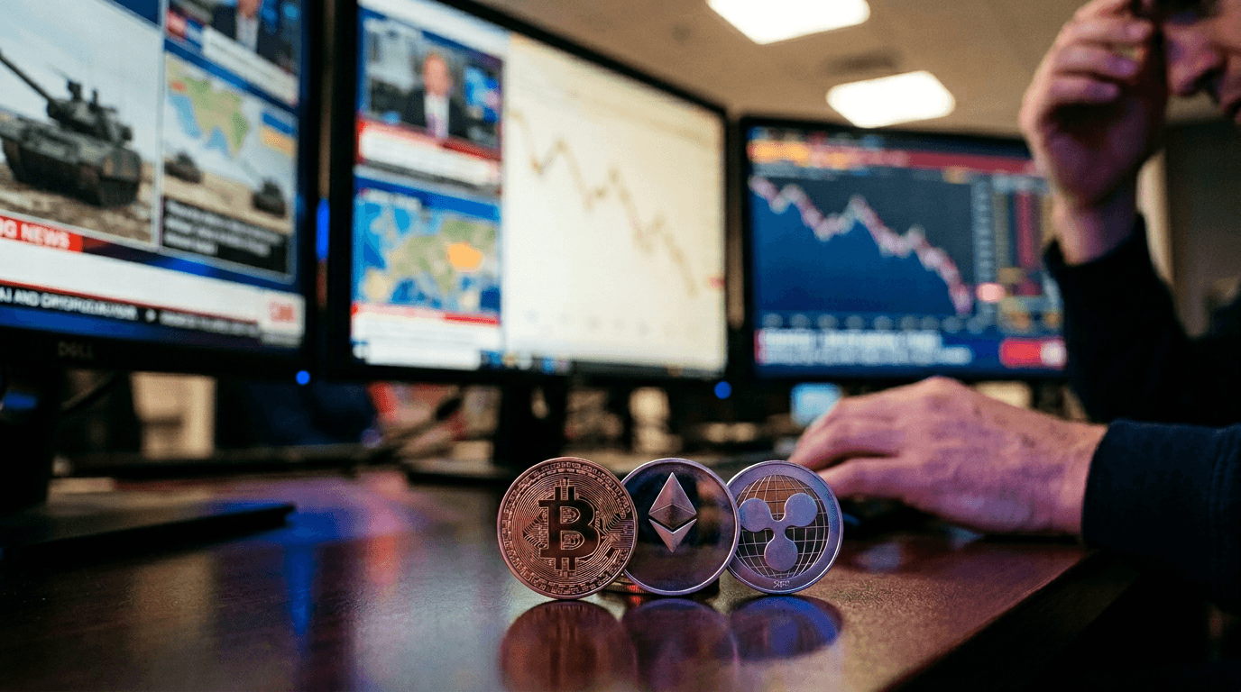 Bitcoin, Ethereum, and Ripple Pull Back to Key Supports Amid US-Iran Tensions