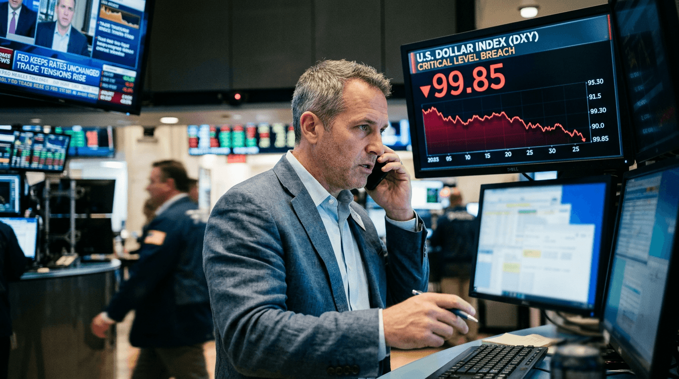 US Dollar Index Plummets Below 100: Implications for Forex Traders