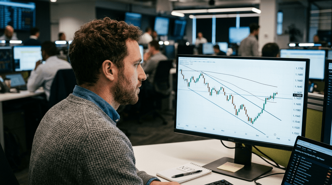 EUR/USD Rebounds to 1.1620 but Bearish Channel Threatens Further Downside Before NFP