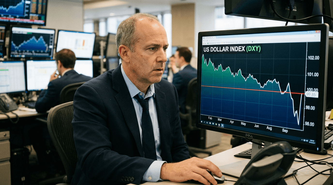 US Dollar Index Falls Below 100 for First Time Since July 2023