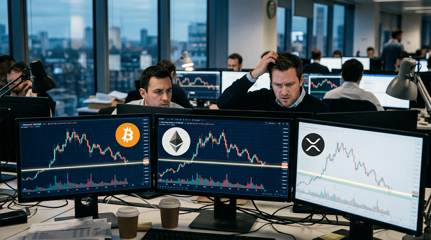 Bitcoin, Ethereum, and XRP Trade Cautiously Near Key Support Levels