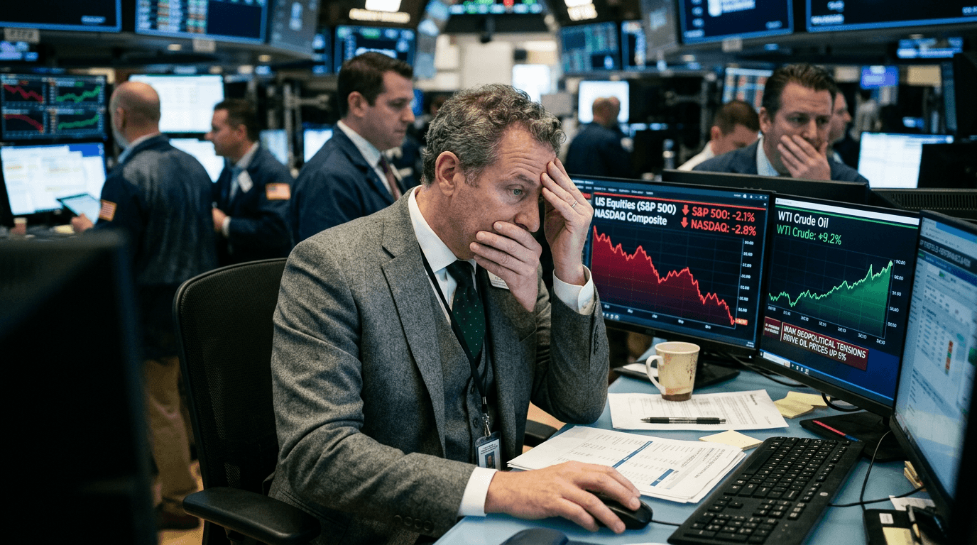 Oil Shock Triggers Equity Selloff Amid Rising Geopolitical Tensions and Stagflation Fears