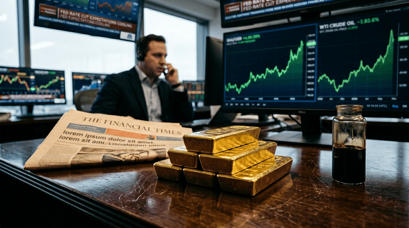 Gold Rallies on Safe-Haven Demand Amid Rate Cut Concerns