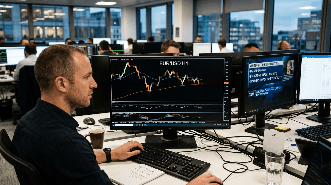 EUR/USD Steadies Near 1.1550: Gearing Up for NFP's Impact
