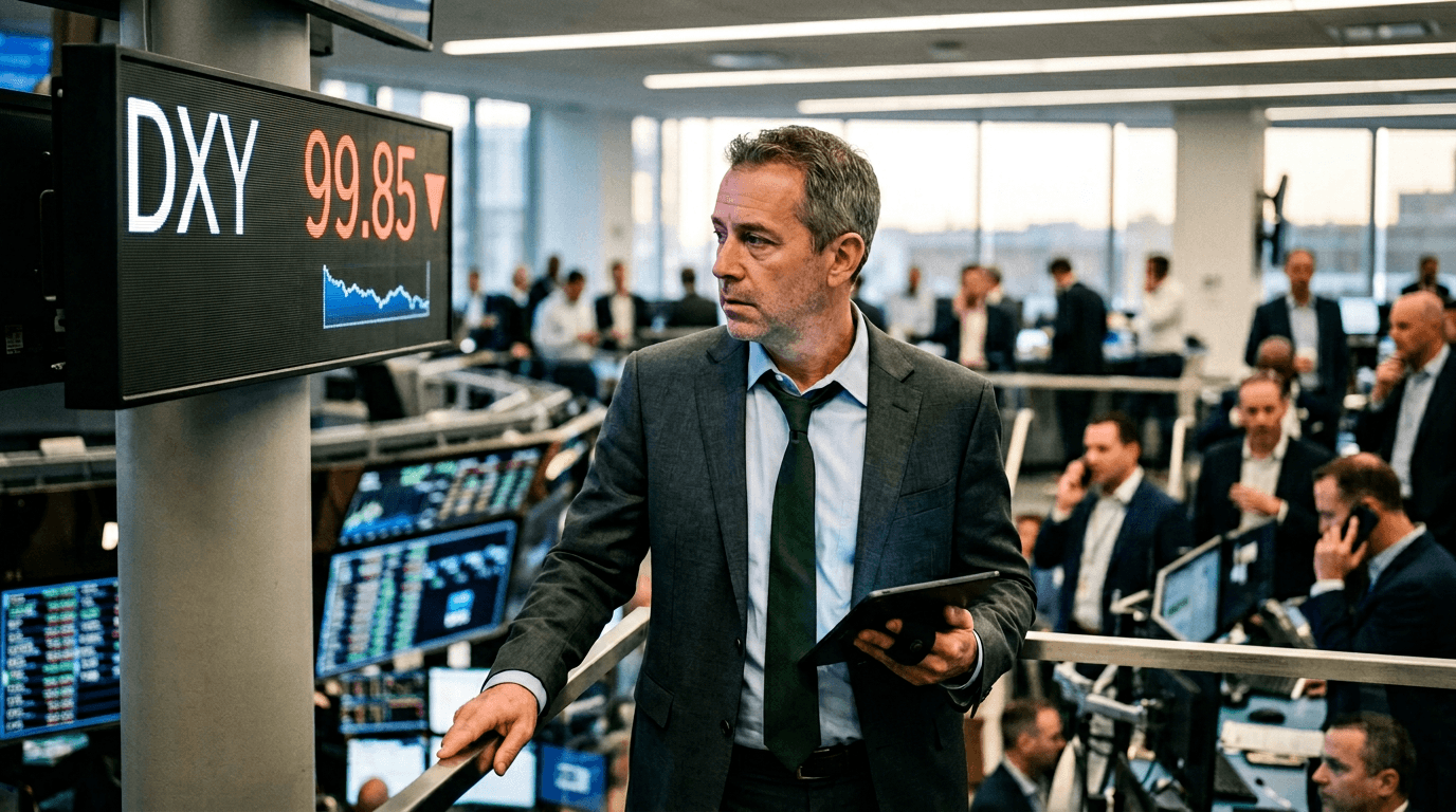 US Dollar Index Falls Below 100 for First Time Since July 2023