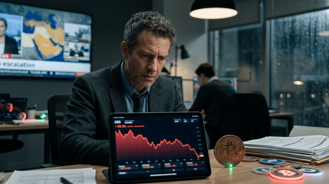 Bitcoin, Ethereum, and XRP Drop 2% Amid Geopolitical Tensions Pressuring Risk Assets