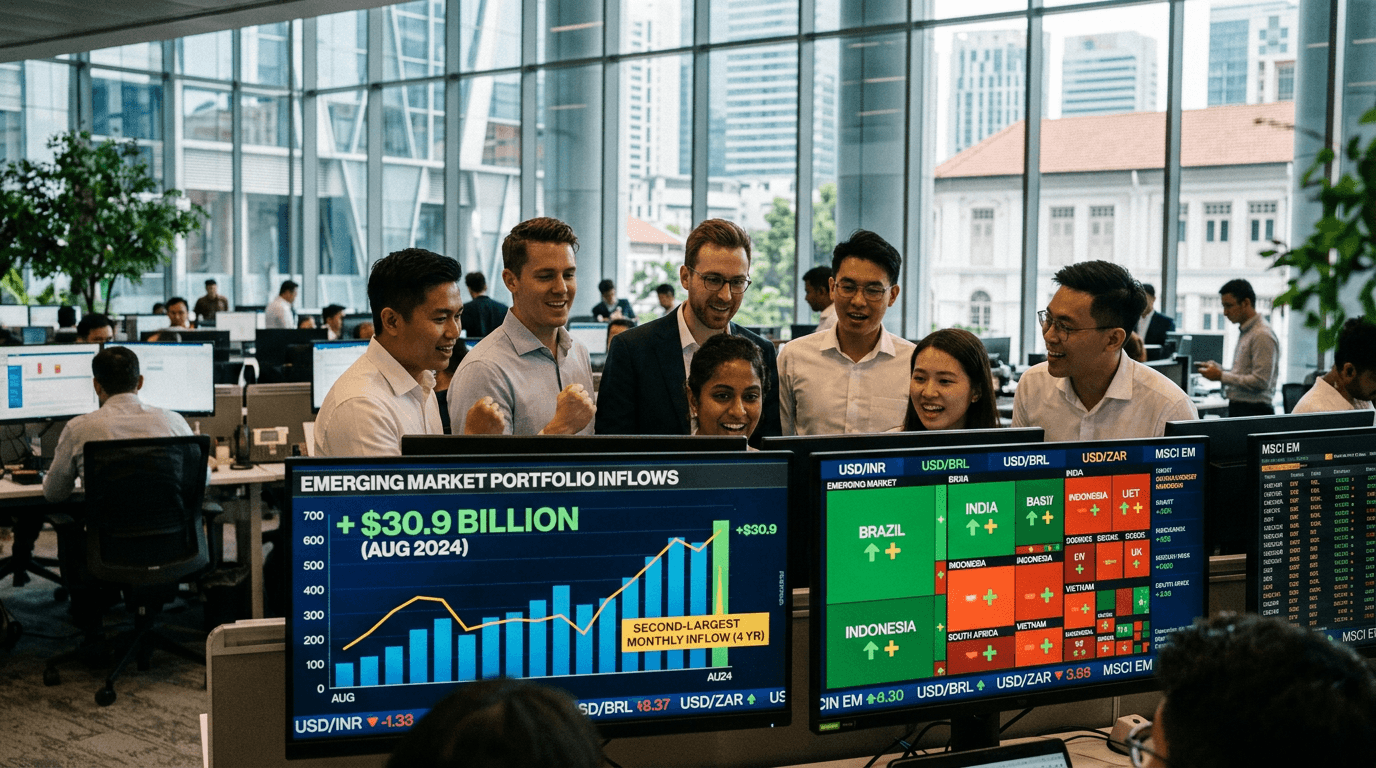 Emerging Markets Attract $30.9 Billion in August 2024: A Strategic Shift in Global Investment