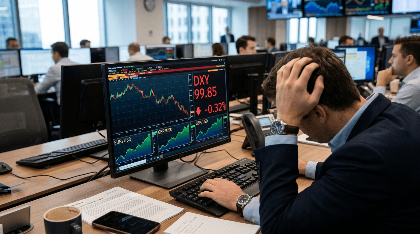 US Dollar Index Falls Below 100 for First Time Since July 2023