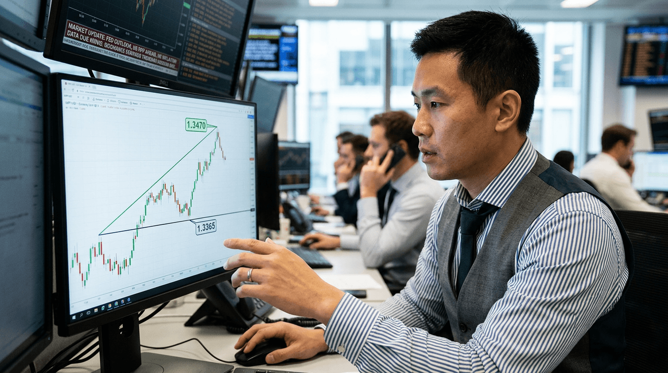 GBP/USD Climbs Toward 1.3470 as US Dollar Falters on Rate Cut Bets