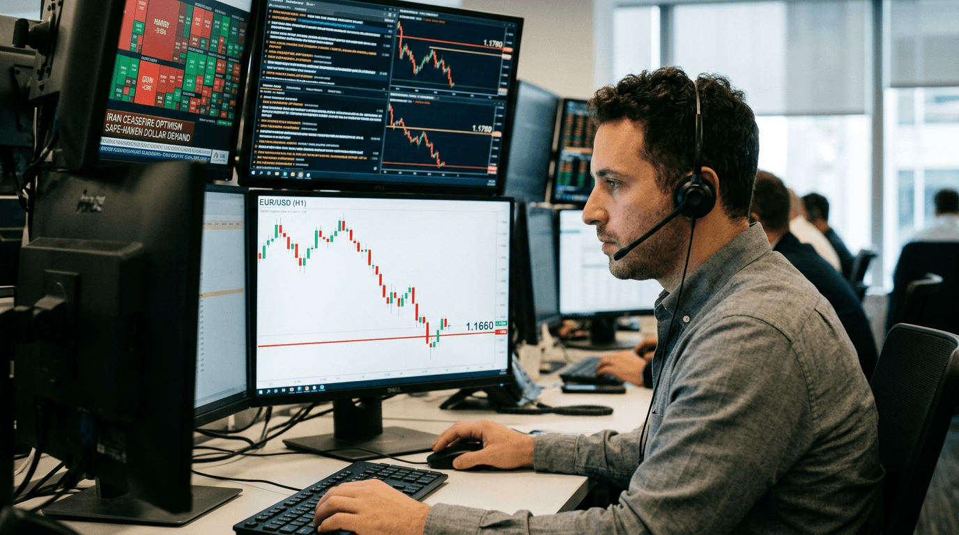 EUR/USD Holds at 1.1660: Iran Ceasefire Talks Support Euro Amid Dollar Caution