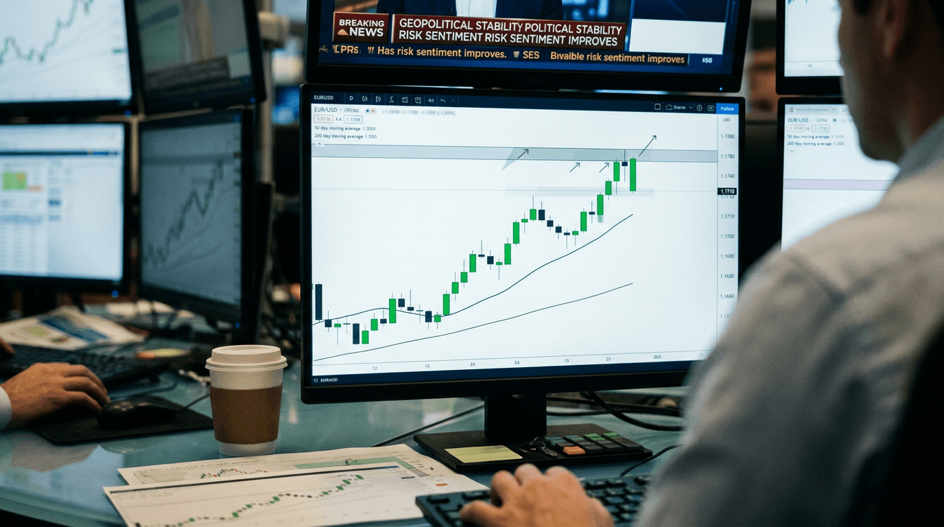 EUR/USD Eyes 1.1780 as Ceasefire Relief Reverses Safe-Haven Flows