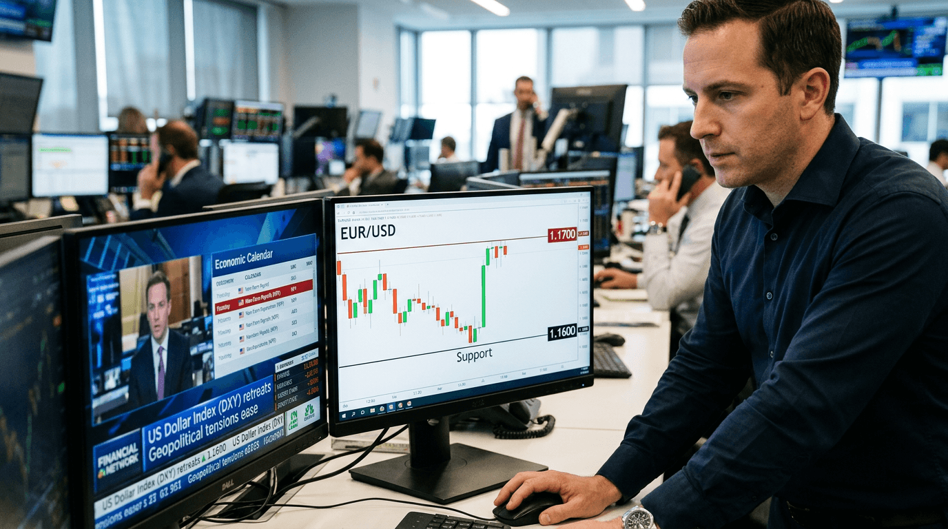 EUR/USD Recovery Accelerates Toward 1.1700 as Dollar Weakens Before NFP